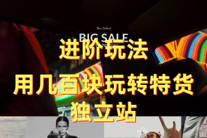 高价值课程 特货独立站进阶玩法,!黑五特货收款解决不了?